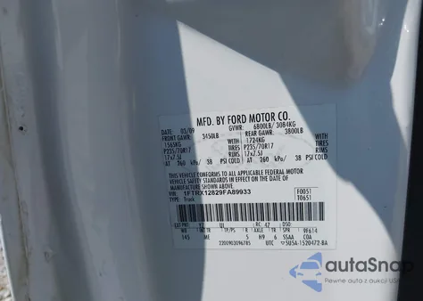 2009 Ford F-150 Stx/Xl/Xlt from USA, damaged, VIN 1FTRX12829FA89933